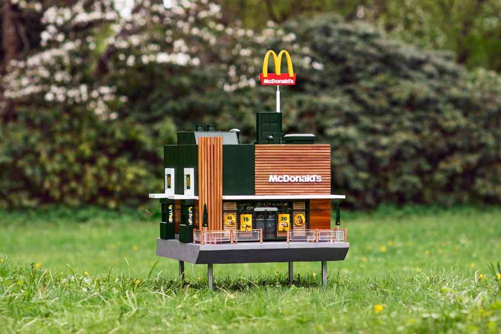 McHive: The world’s smallest McDonald’s for bees